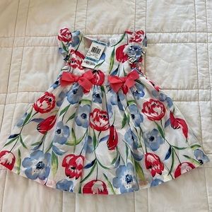 First Impressions Floral Dress with Bows